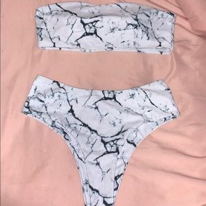 SHEIN marble swim suit
